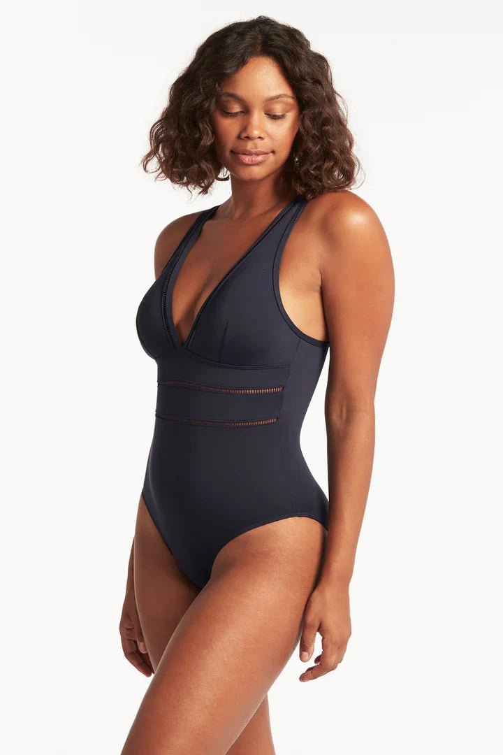 Essentials Spliced One Piece - Sea LevelSL1039ECO - NSN - Night Sky Navy - 10