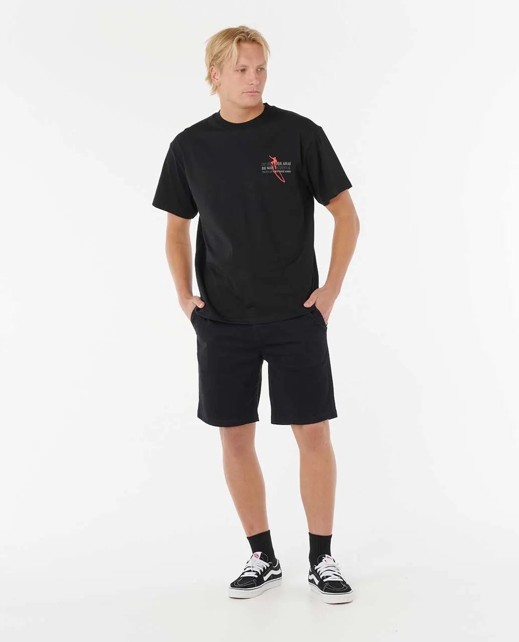 EWG Retro Tee - Rip Curlovdmte - 0090 - Black - L