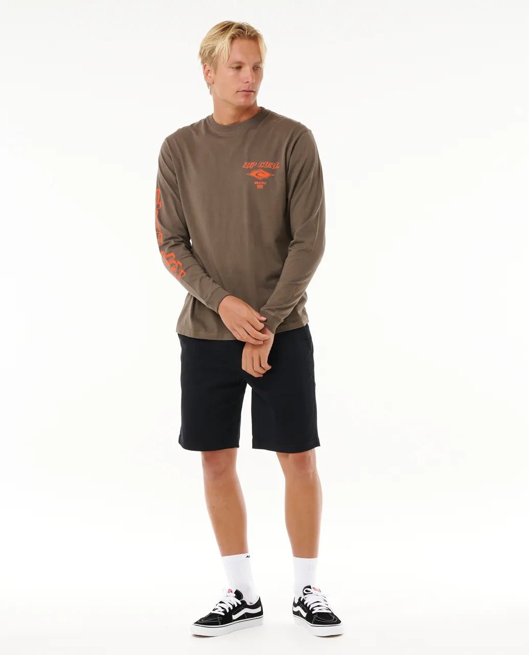 Fade Out Icon L/S Tee - Rip Curl0BQMTE - 2135 - Rock - L