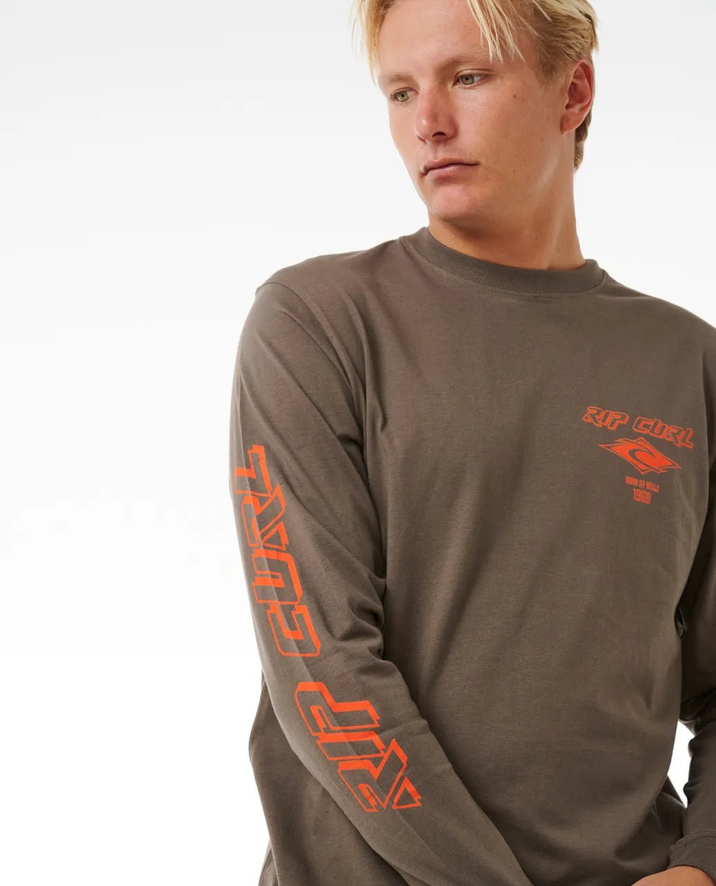 Fade Out Icon L/S Tee - Rip Curl0BQMTE - 2135 - Rock - L