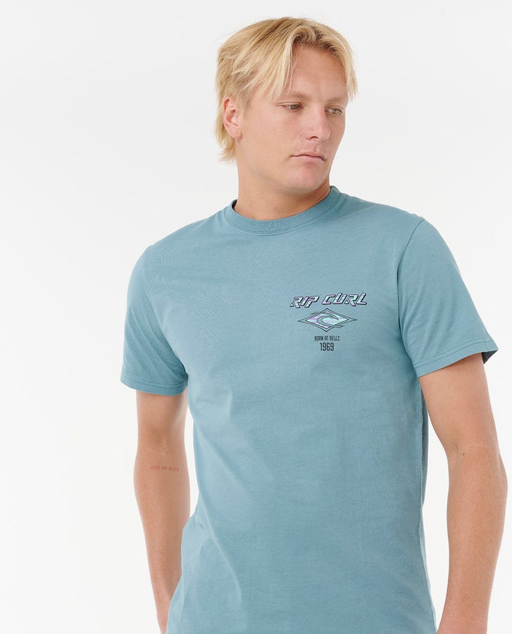 FADE OUT ICON TEE - Rip Curl0CAMTE - STORM BLUE - S