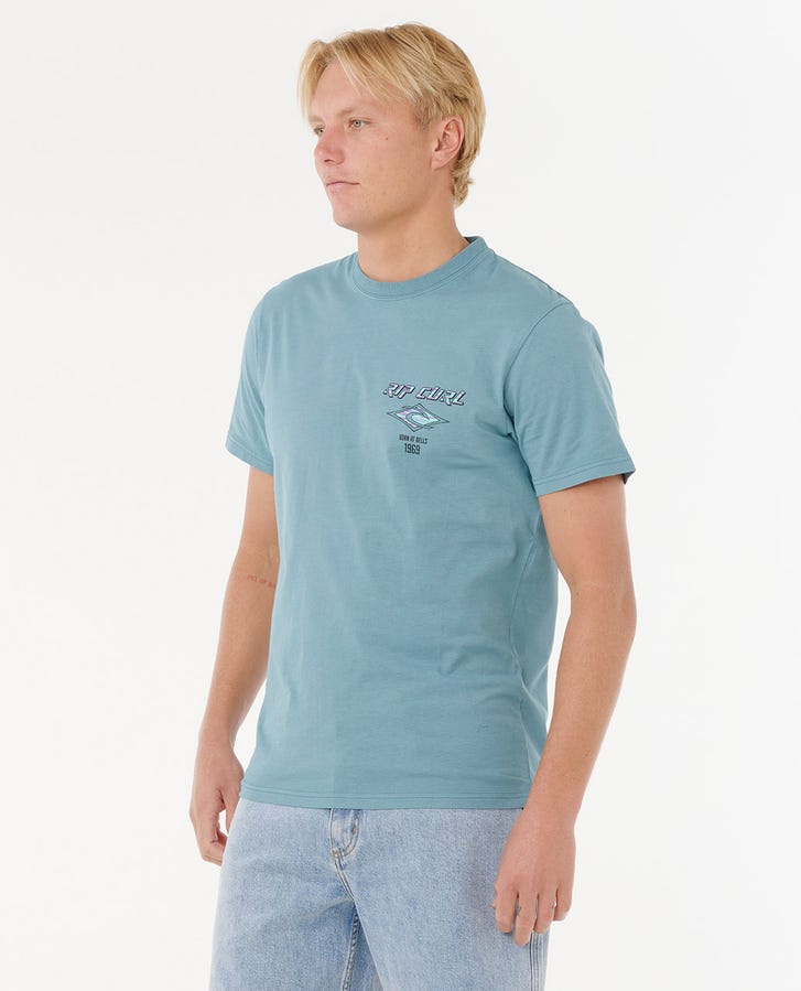 FADE OUT ICON TEE - Rip Curl0CAMTE - STORM BLUE - S