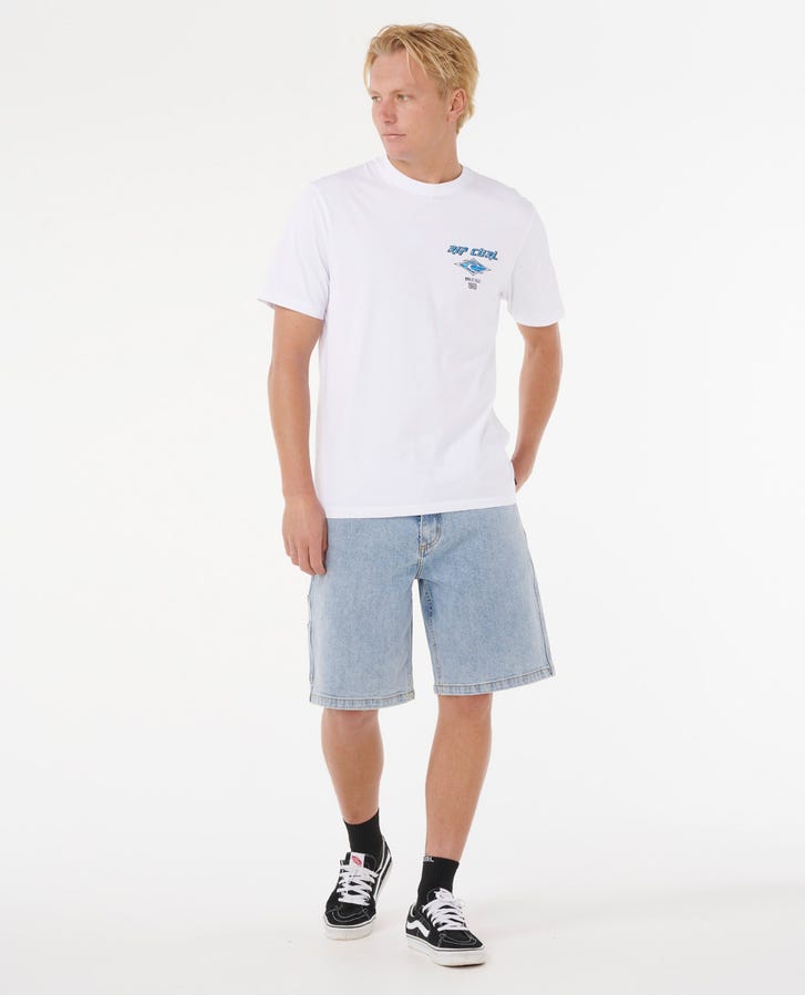 FADE OUT ICON TEE - Rip Curl0CAMTE - WHITE - L