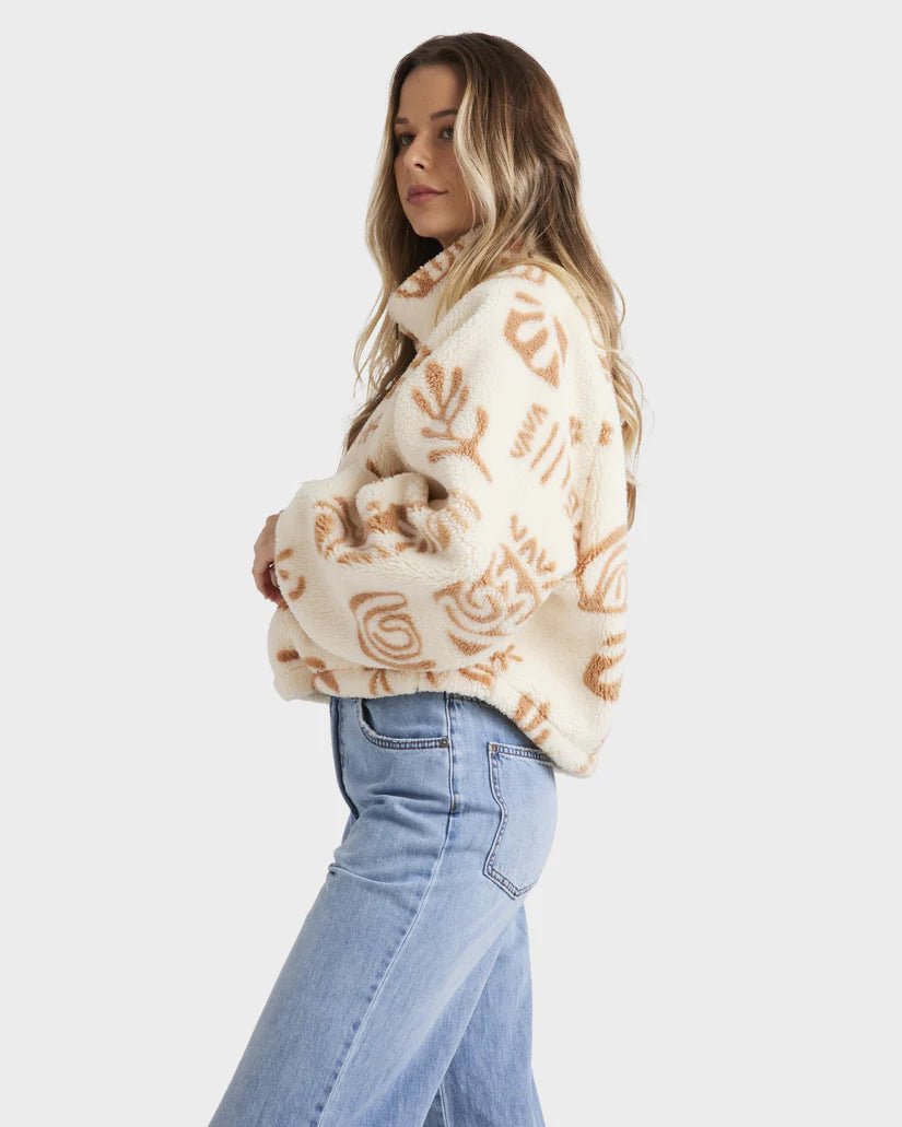 FEELING PLAYFUL HALF ZIP CREW - BillabongUBJFT00280 - MULTI - XS/6