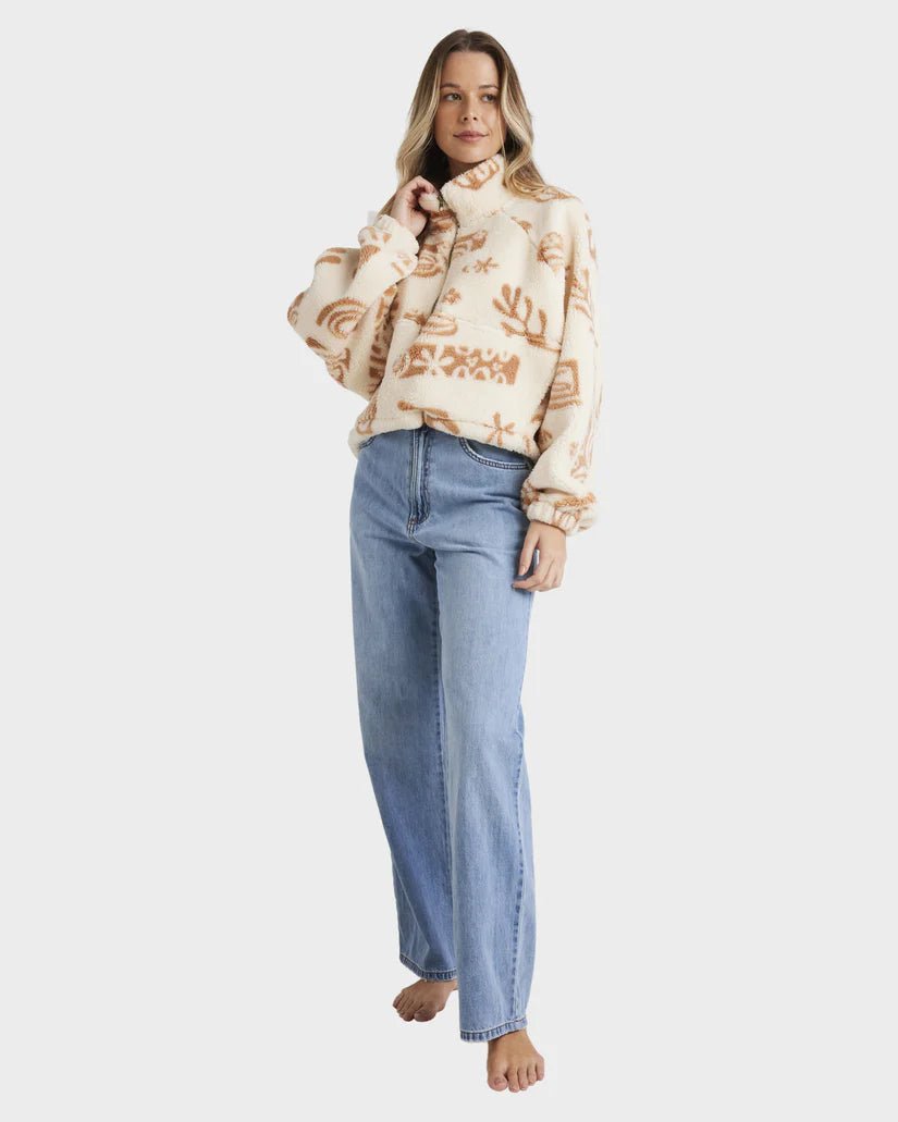 FEELING PLAYFUL HALF ZIP CREW - BillabongUBJFT00280 - MULTI - XS/6