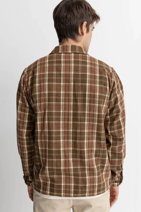 Flannel LS Shirt - Rhythm0124M - WT02 - CHO - Chocolate - 2XL