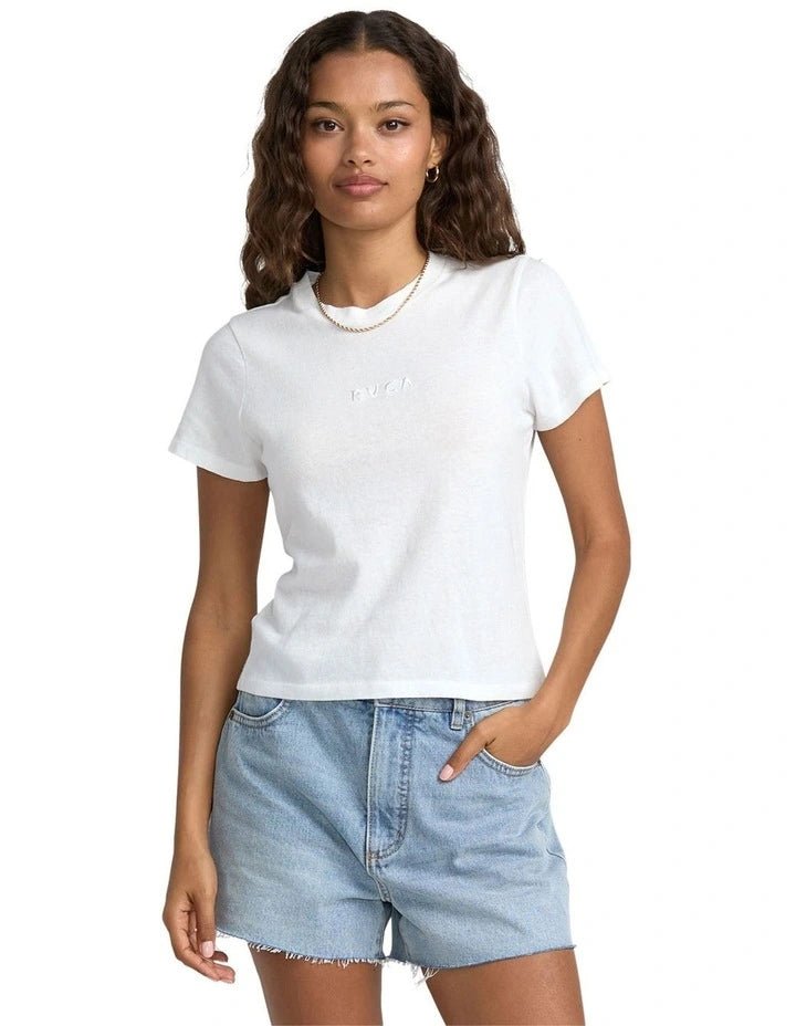 FOREVER TEE - RVCA23B352509 - Vintage White - L/12