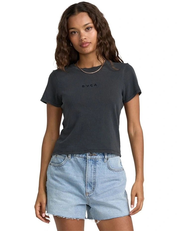 FOREVER TEE - RVCA23B352509 - Washed Black - XS/6