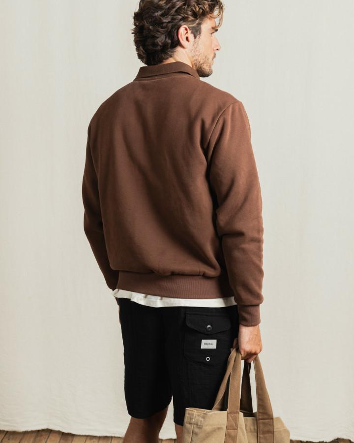 FURNACE QUARTER ZIP - RhythmCD25M-FL08-BROWN-L