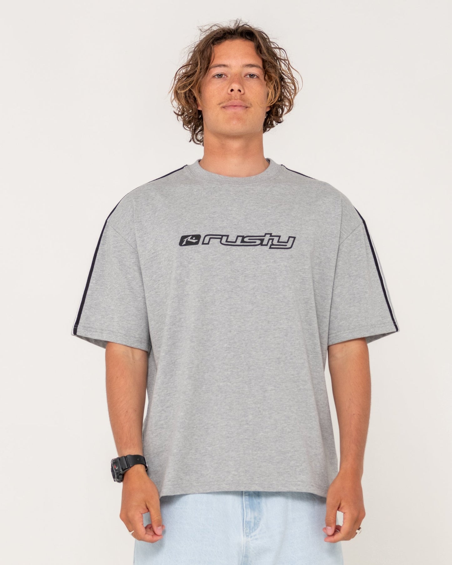 Gaffa Taped Short Sleeve Tee - RustyTTM2982 - Grey Marle - L