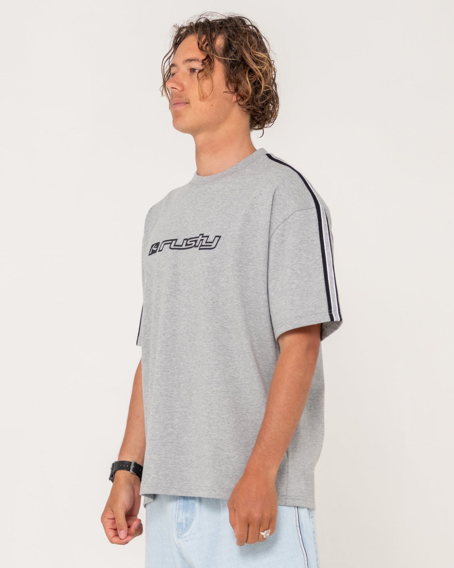 Gaffa Taped Short Sleeve Tee - RustyTTM2982 - Grey Marle - L