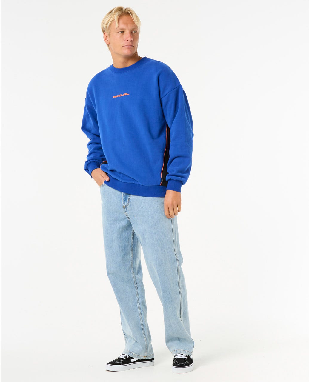GIANT PRAWN CREW - Rip Curl077MFL - ELECTRIC BLUE - S