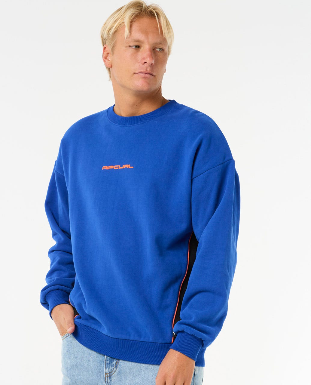 GIANT PRAWN CREW - Rip Curl077MFL - ELECTRIC BLUE - S