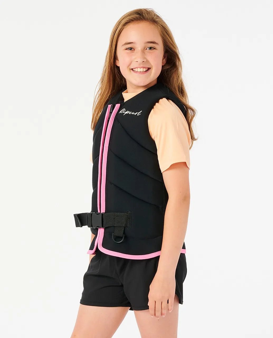 Girls D/Patrol Buoy Vest - Rip CurlWK9YDG - BLACK - 12