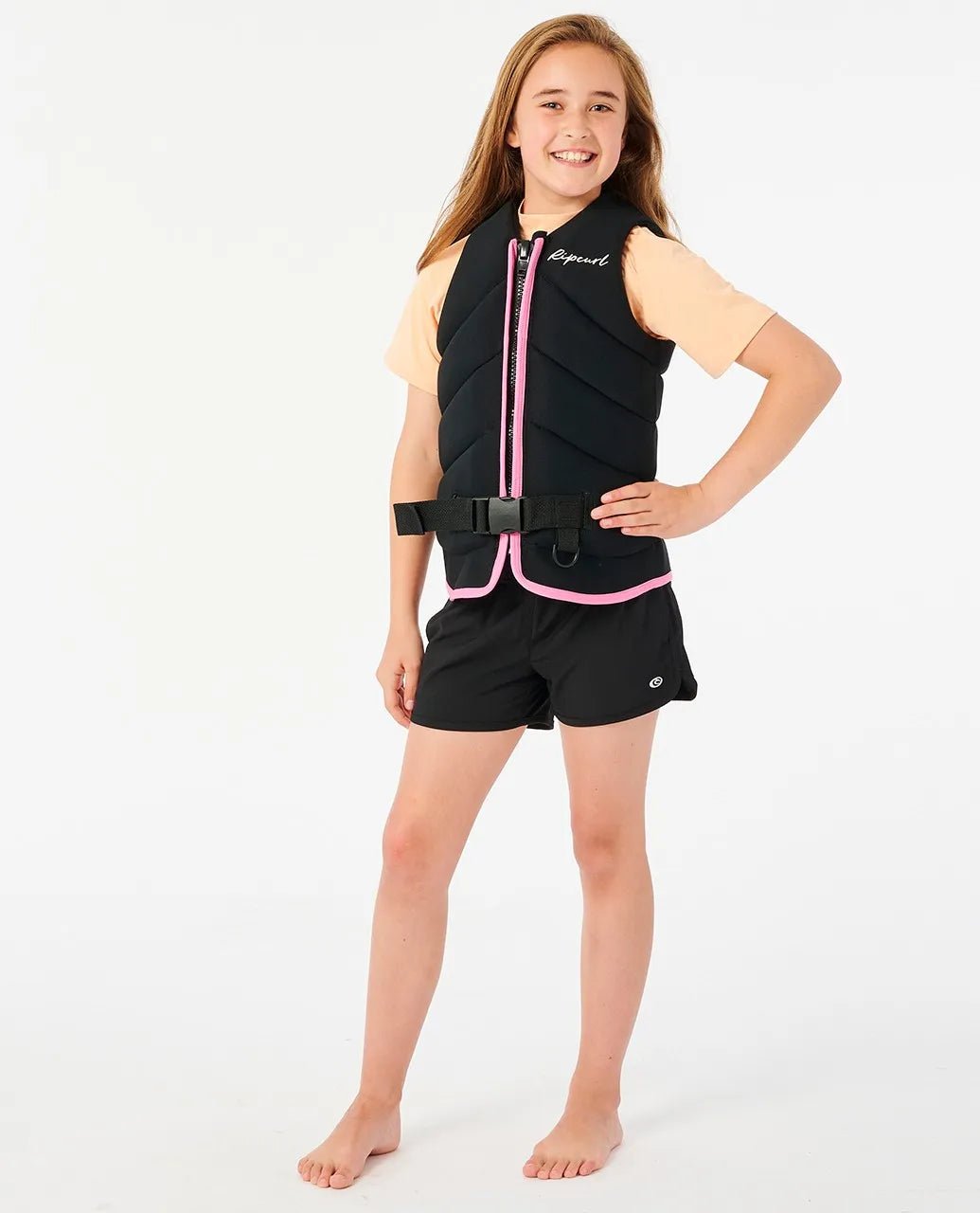 Girls D/Patrol Buoy Vest - Rip CurlWK9YDG - BLACK - 12