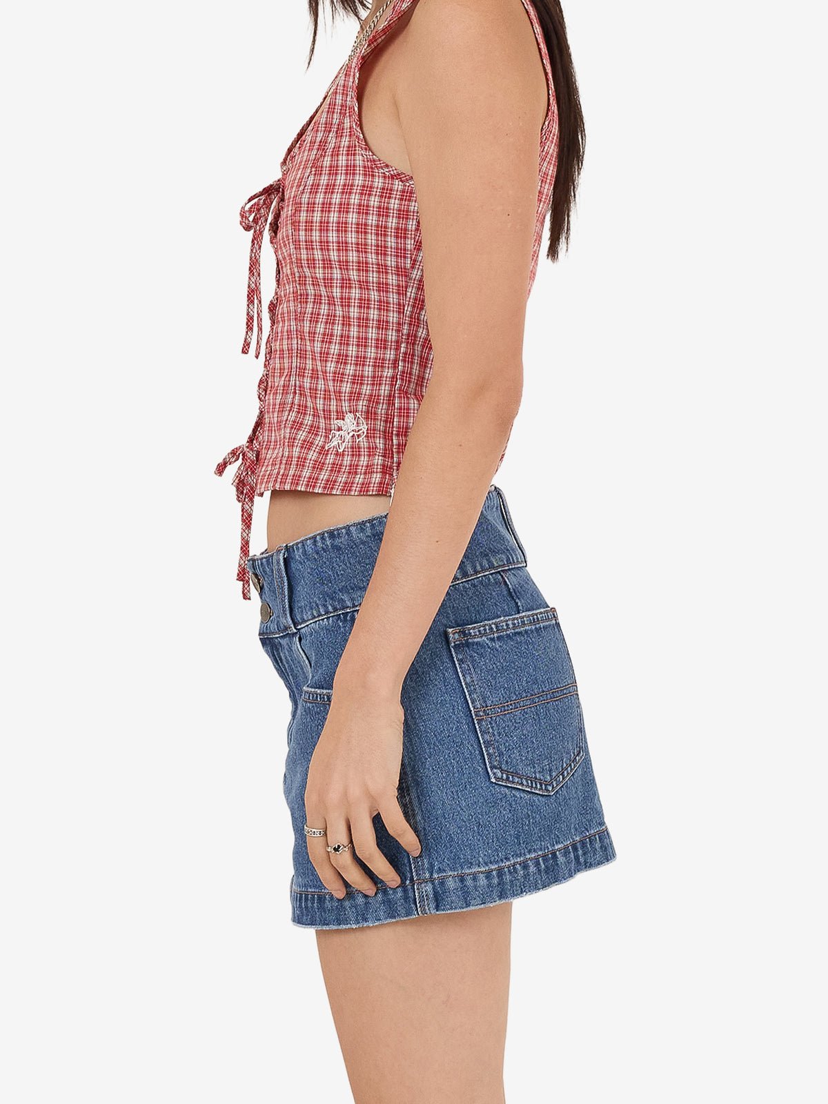 Glazed And Confused Micro Skirt - WorshipWPH25 - 308E - 6 - Sky High Blue