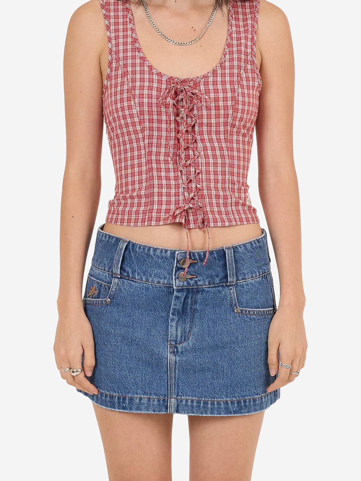 Glazed And Confused Micro Skirt - WorshipWPH25 - 308E - 6 - Sky High Blue