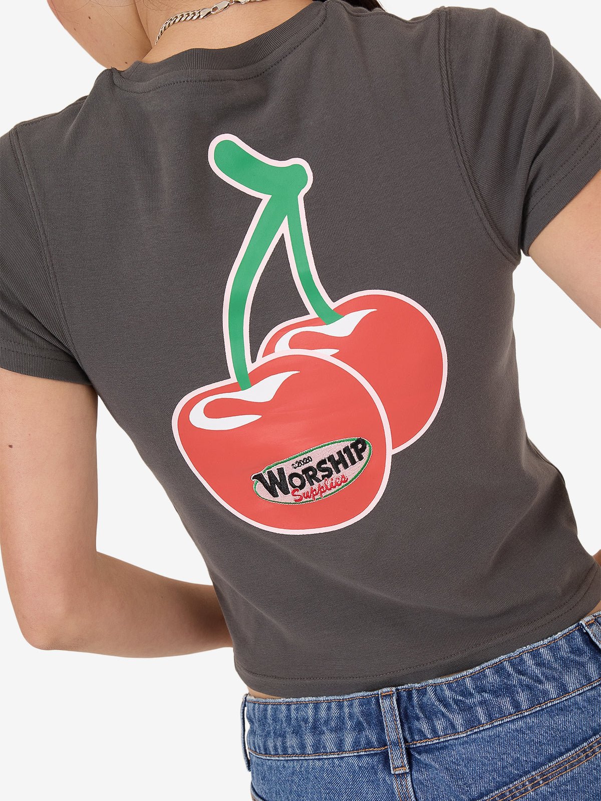 Glazed And Confused Slim Fit Tee - WorshipWPH25 - 112BWW - Worn Black - 6