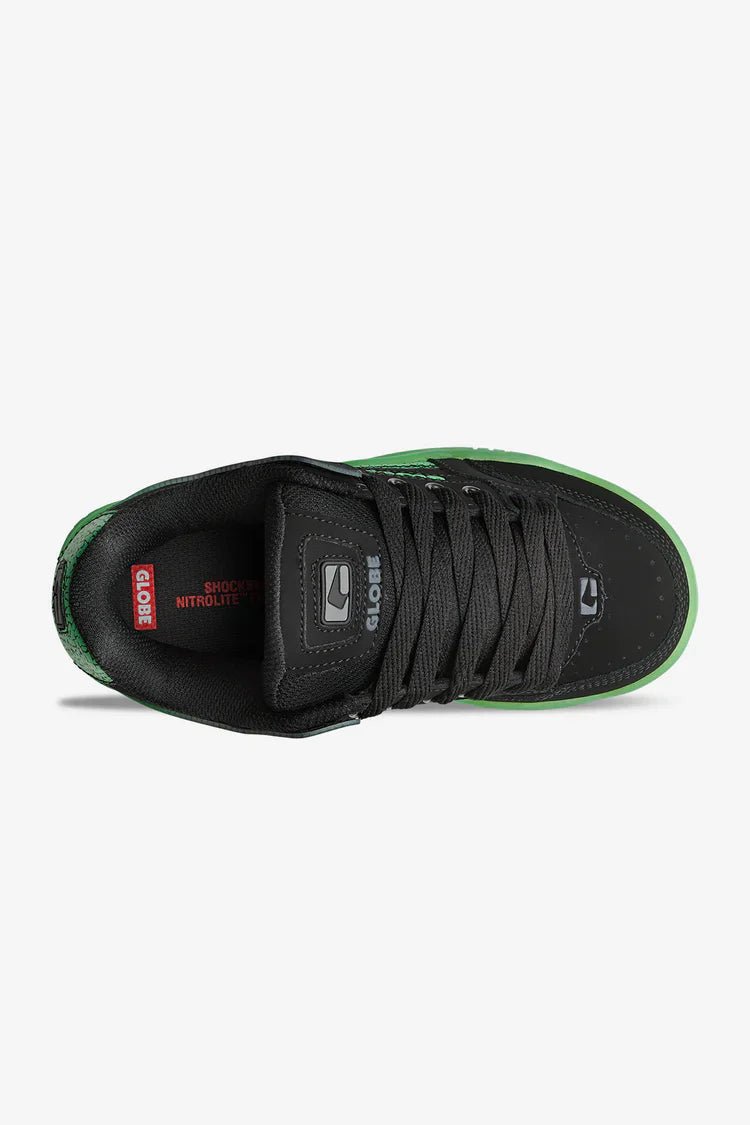Globe Tilt - Kids - GlobeGBKTILTBGS - Black/Green Stipple - 1