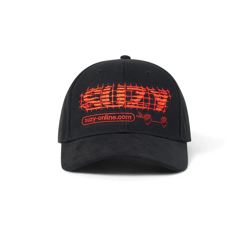 Grid Cap - SuzySZYHW - 240403 - Black/Red - OSFA