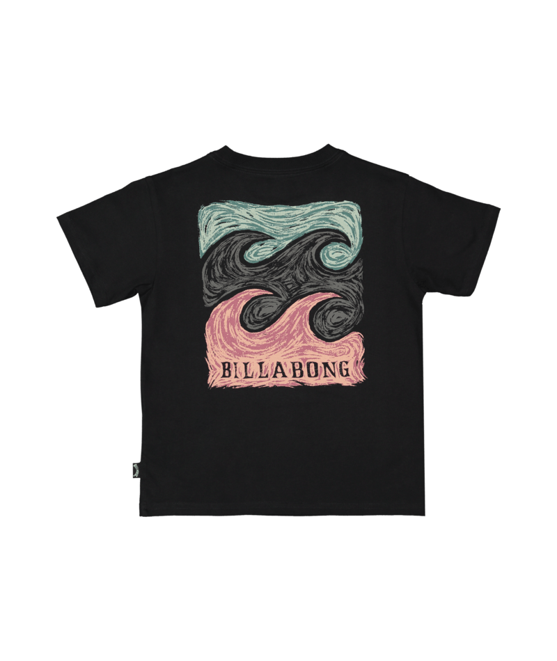 GROMS CRAYON WAVE SS - Billabong24Y35450 - WASHED BLACK - 0