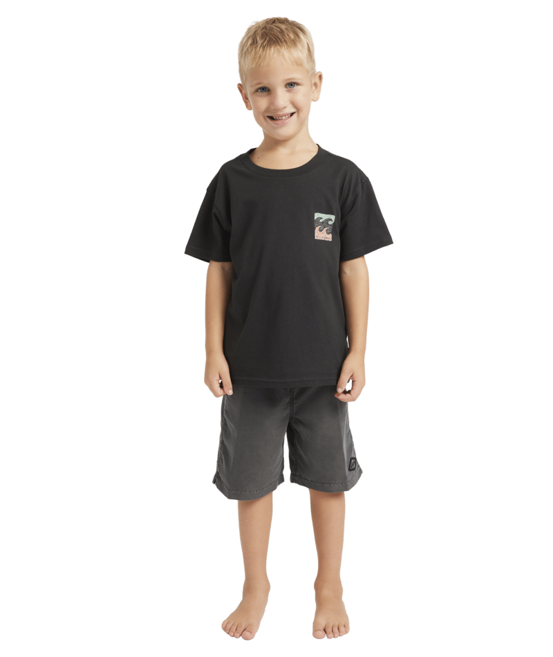 GROMS CRAYON WAVE SS - Billabong24Y35450 - WASHED BLACK - 0