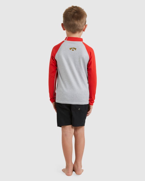 Groms Straya RF LS - BillabongUBTWR03002 - XRRS - Red/Grey - 0