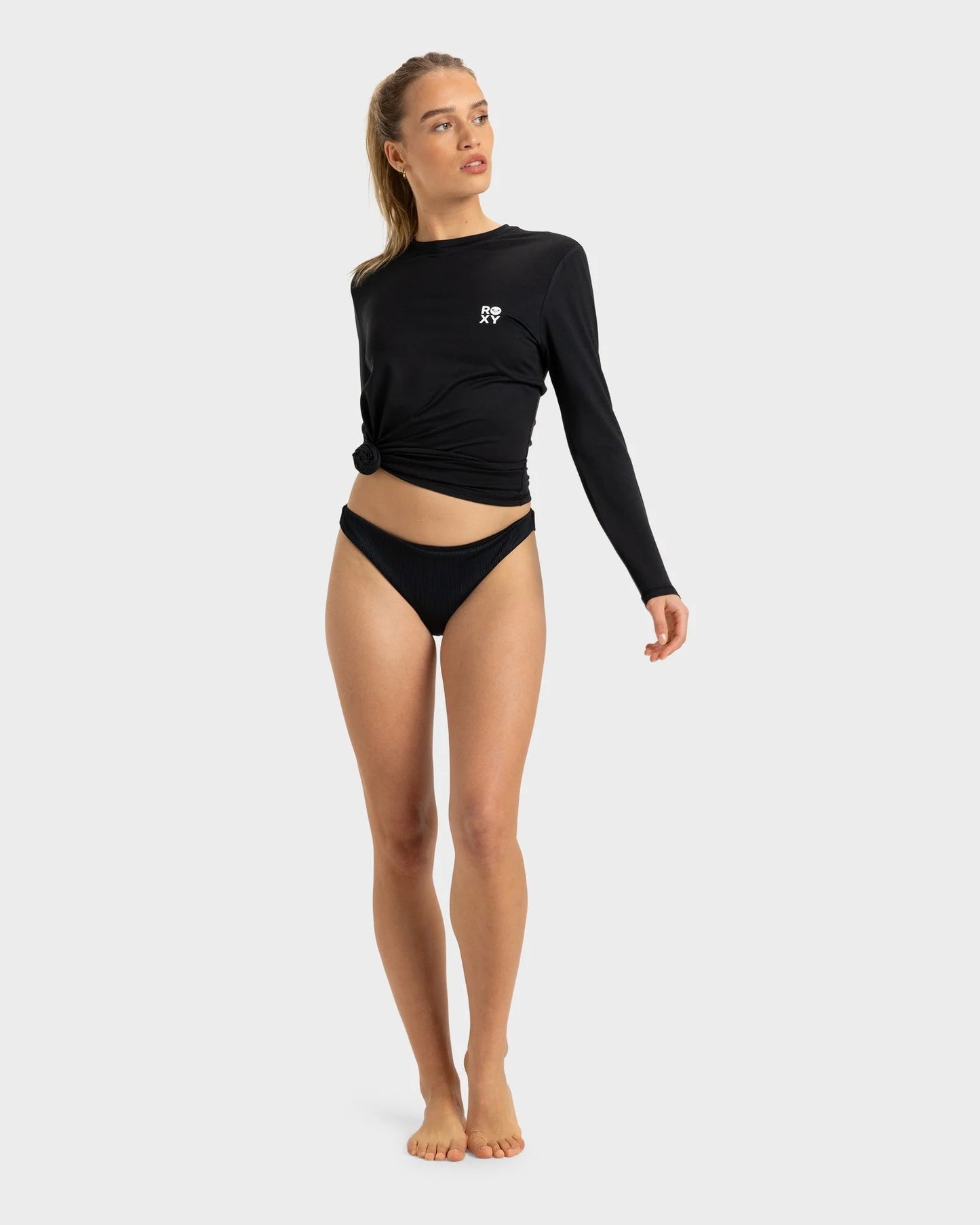 HAPPY WAVES LS SURF TEE - RoxyERJWR03849 - ANTHRACITE - XS