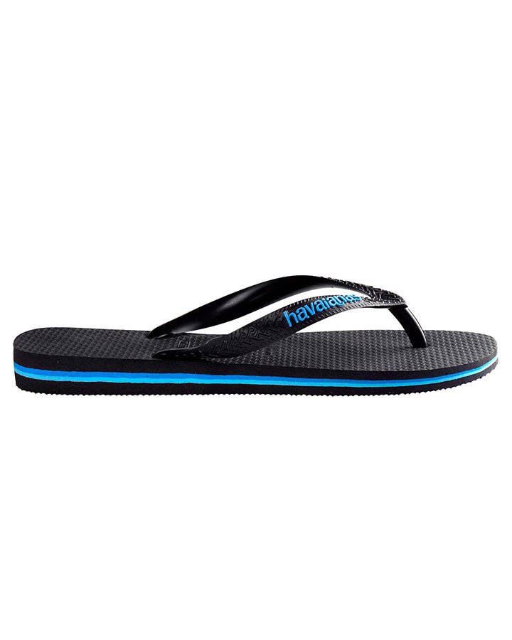 Havaianas Rubber Logo Black/Blue - HavaianasHRLL2689 - Black/Blue - 35to36