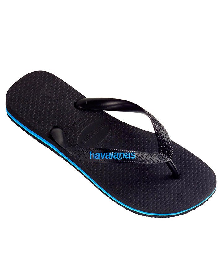 Havaianas Rubber Logo Black/Blue - HavaianasHRLL2689 - Black/Blue - 35to36