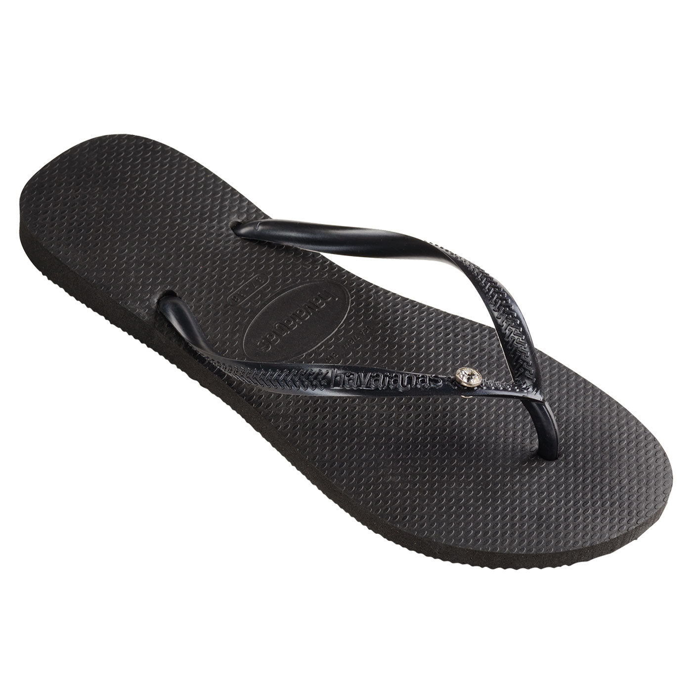 Havaianas Slim Crystal SW Black/Black - HavaianasHSCS1069 - Preto/Preto - 35to36