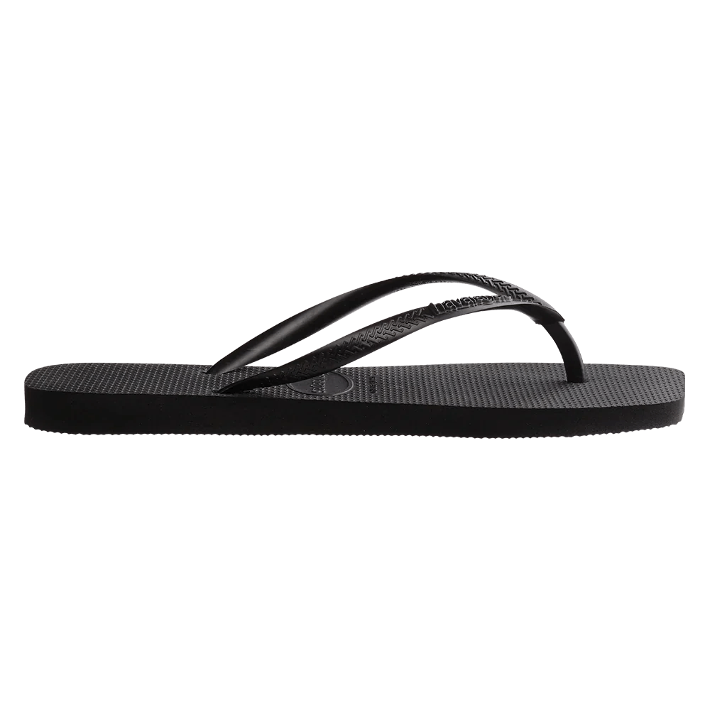 Havaianas Slim Square Solid Thong - Havaianashssb0091f - Black - 35to36