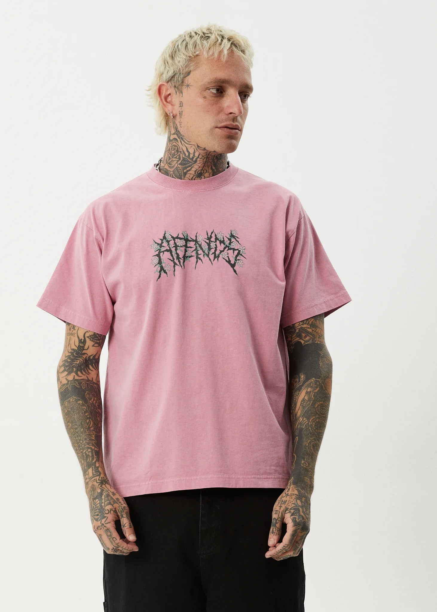 Heavy Petal - Heavyweight Boxy Tee - AfendsM253018 - WMK - WASHED MARRAKESH - XS