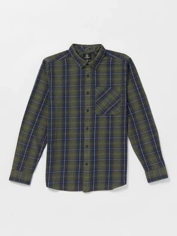 Heavy Twills Flannel LS Olive S - VolcomA0542301OLM - Olive - S