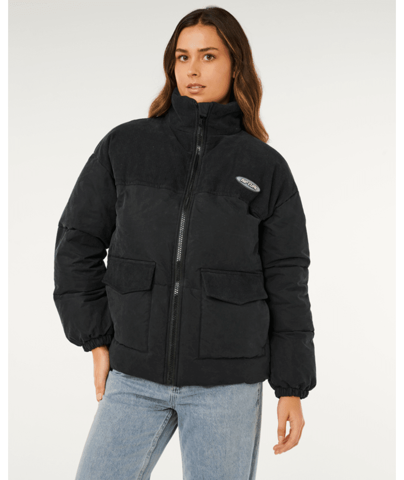 HIGH TIDE MIXED CORD PUFFER - Rip Curl02DWJA-WASHED BLACK-2XS