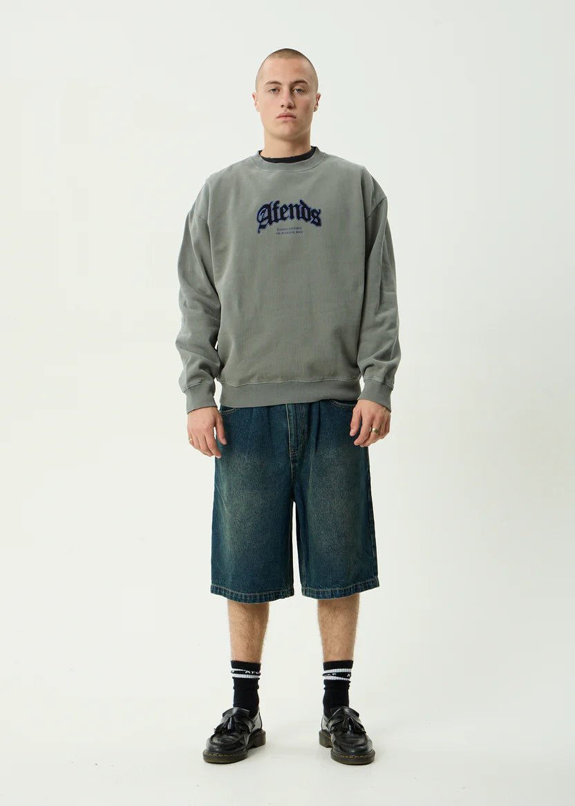 Home - Recycled Crew Neck - AfendsM261504-WASHED SYCAMORE-S