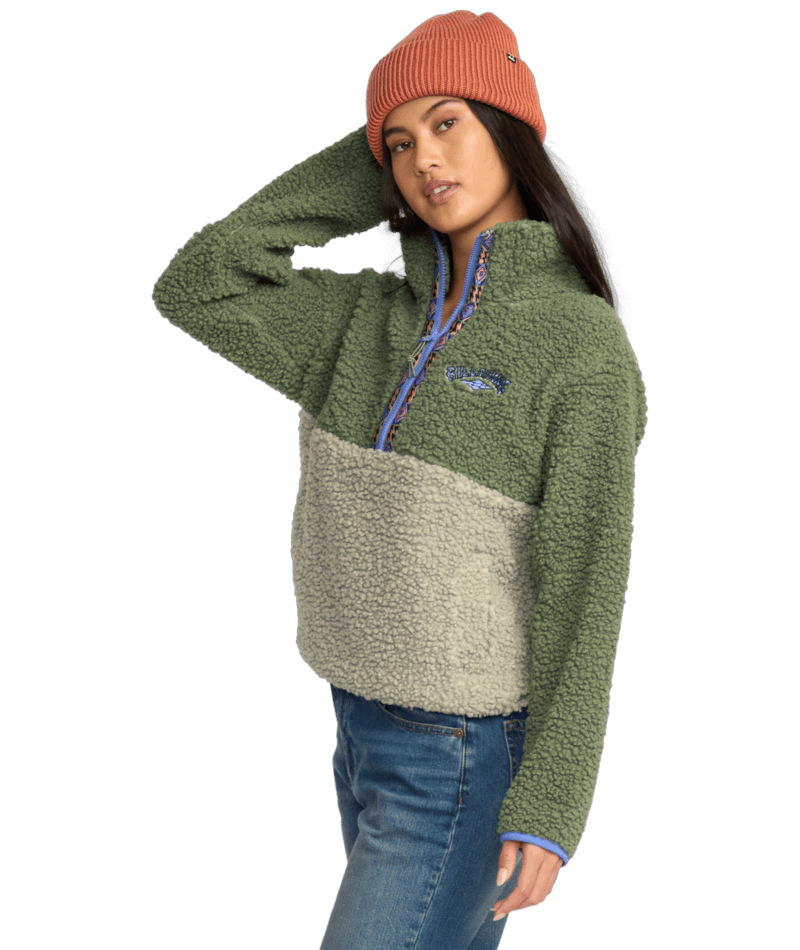 HORIZON MOCK NECK HALF ZIP FLC - Billabong24B483502-TREEHUGGER-XS/6