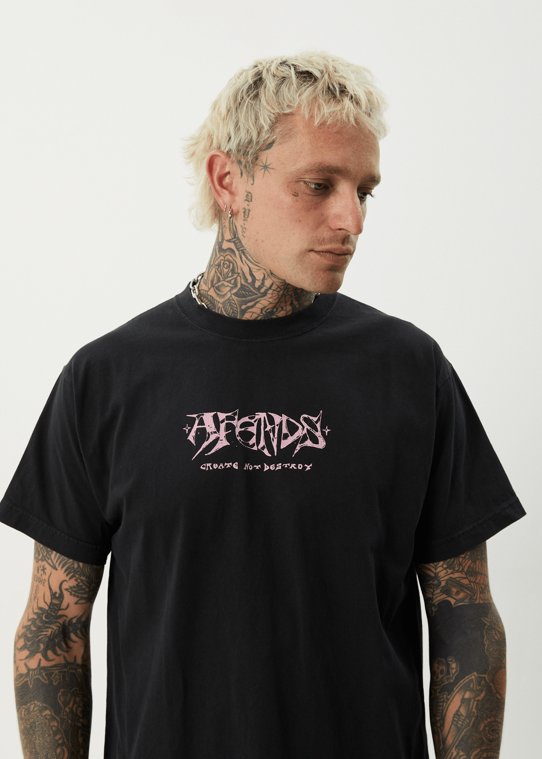 Horsey - Recycled Boxy Tee - AfendsM253012 - STONE BLACK - S