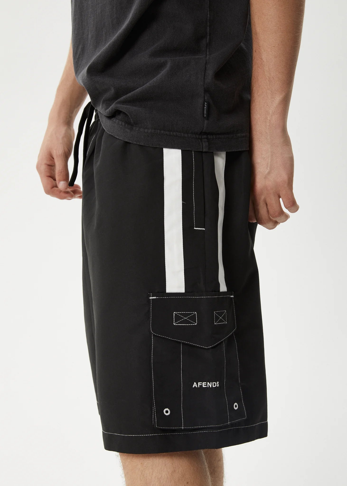 House Related - Cargo Swim Short 20" - AfendsM240316 - BLK - BLACK - S