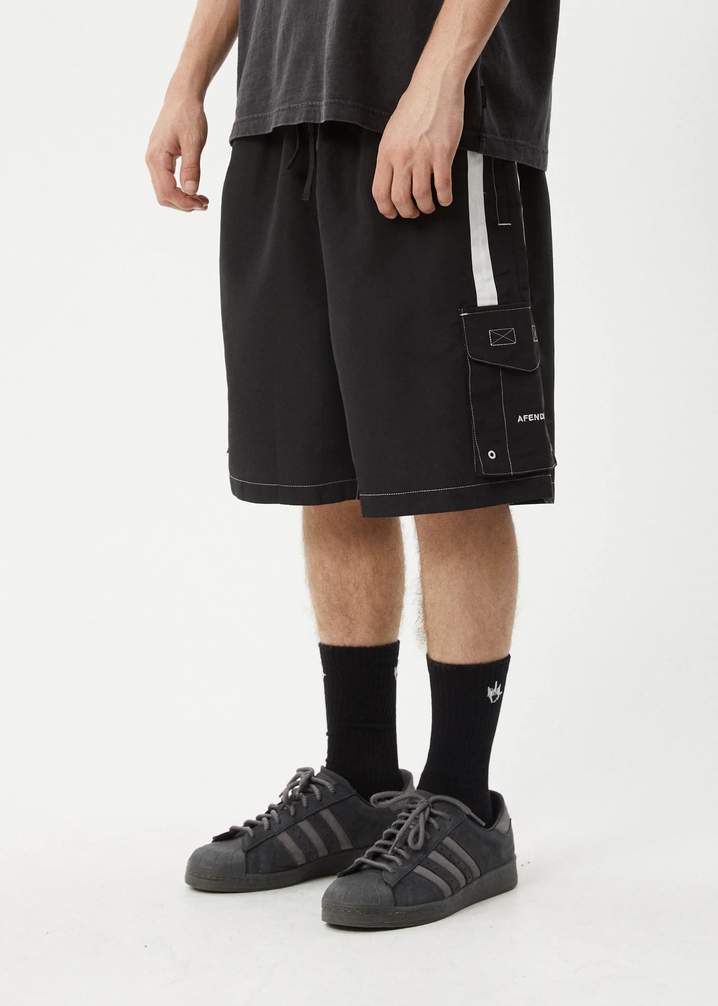 House Related - Cargo Swim Short 20" - AfendsM240316 - BLK - BLACK - S