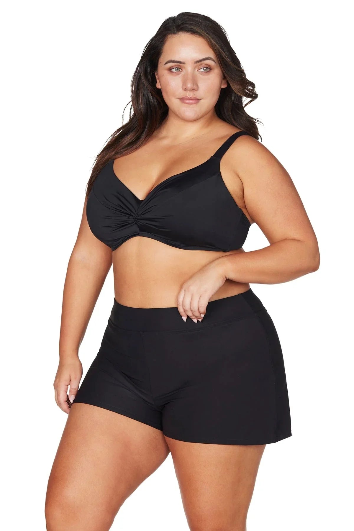 Hues Delacroix Swim Short - Artesandsat4708p - blk - Black - 14