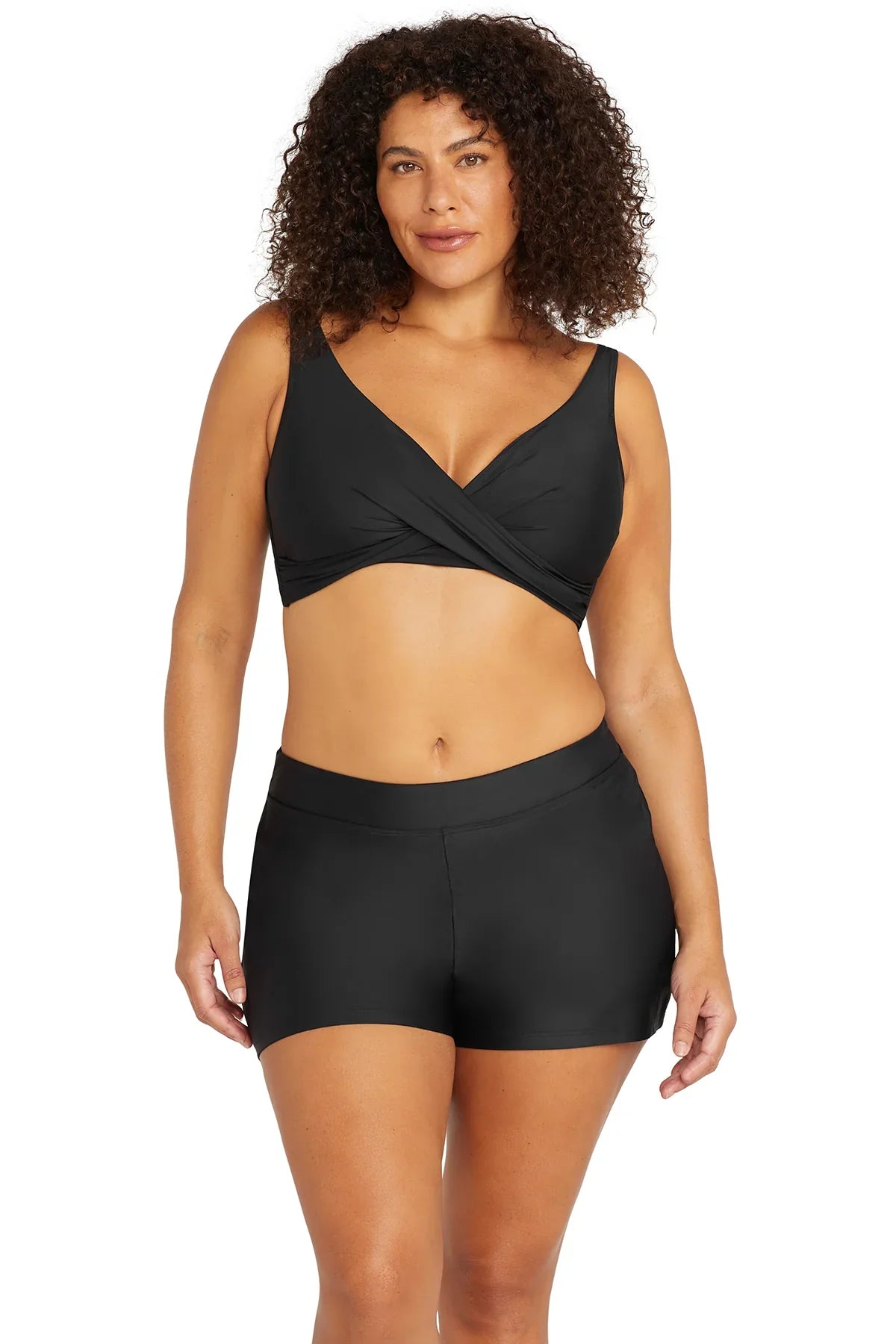 Hues Delacroix Swim Short - Artesandsat4708p - blk - Black - 14