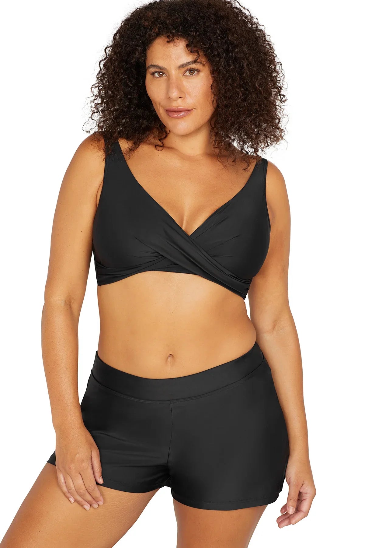 Hues Delacroix Swim Short - Artesandsat4708p - blk - Black - 14