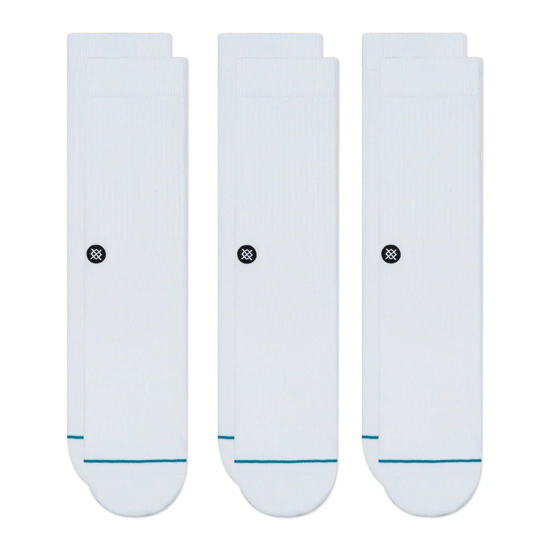 Icon Sock 3 Pack - StanceM556D18ICP - WHT - White - L
