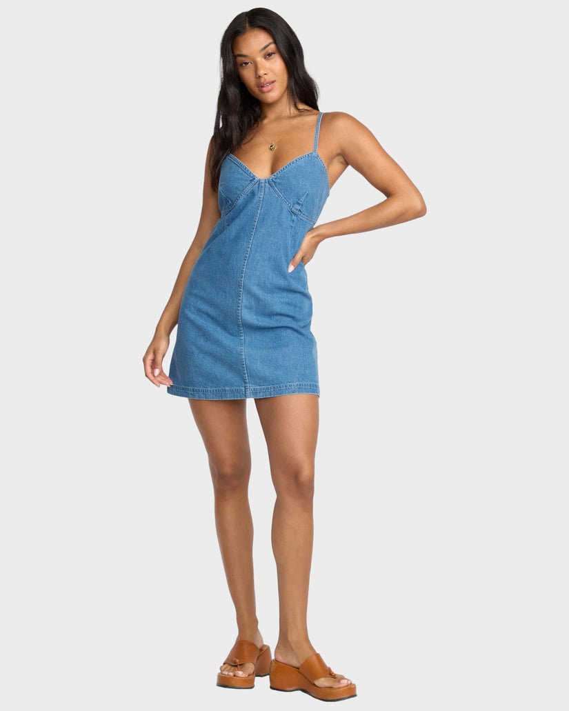 INDIGO SKIES DRESS - Billabong24B133513 - Salt Washed - XS/6