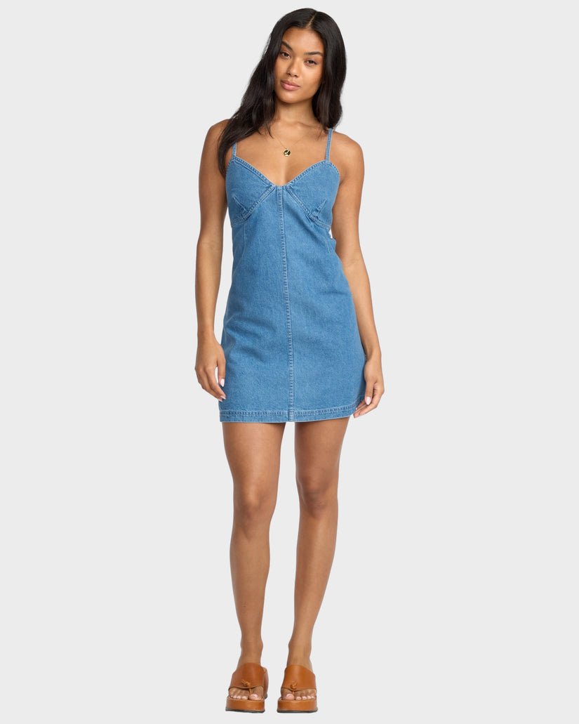 INDIGO SKIES DRESS - Billabong24B133513 - Salt Washed - XS/6