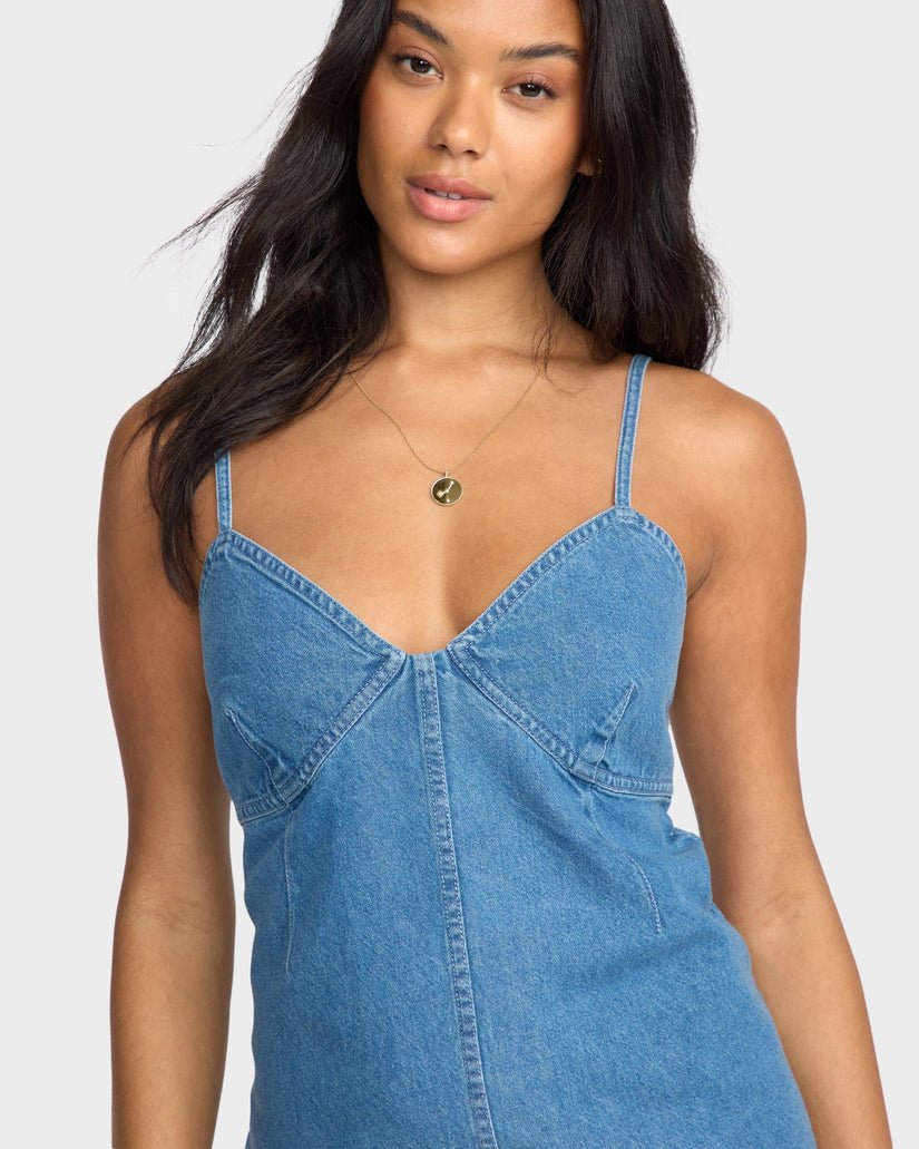 INDIGO SKIES DRESS - Billabong24B133513 - Salt Washed - XS/6