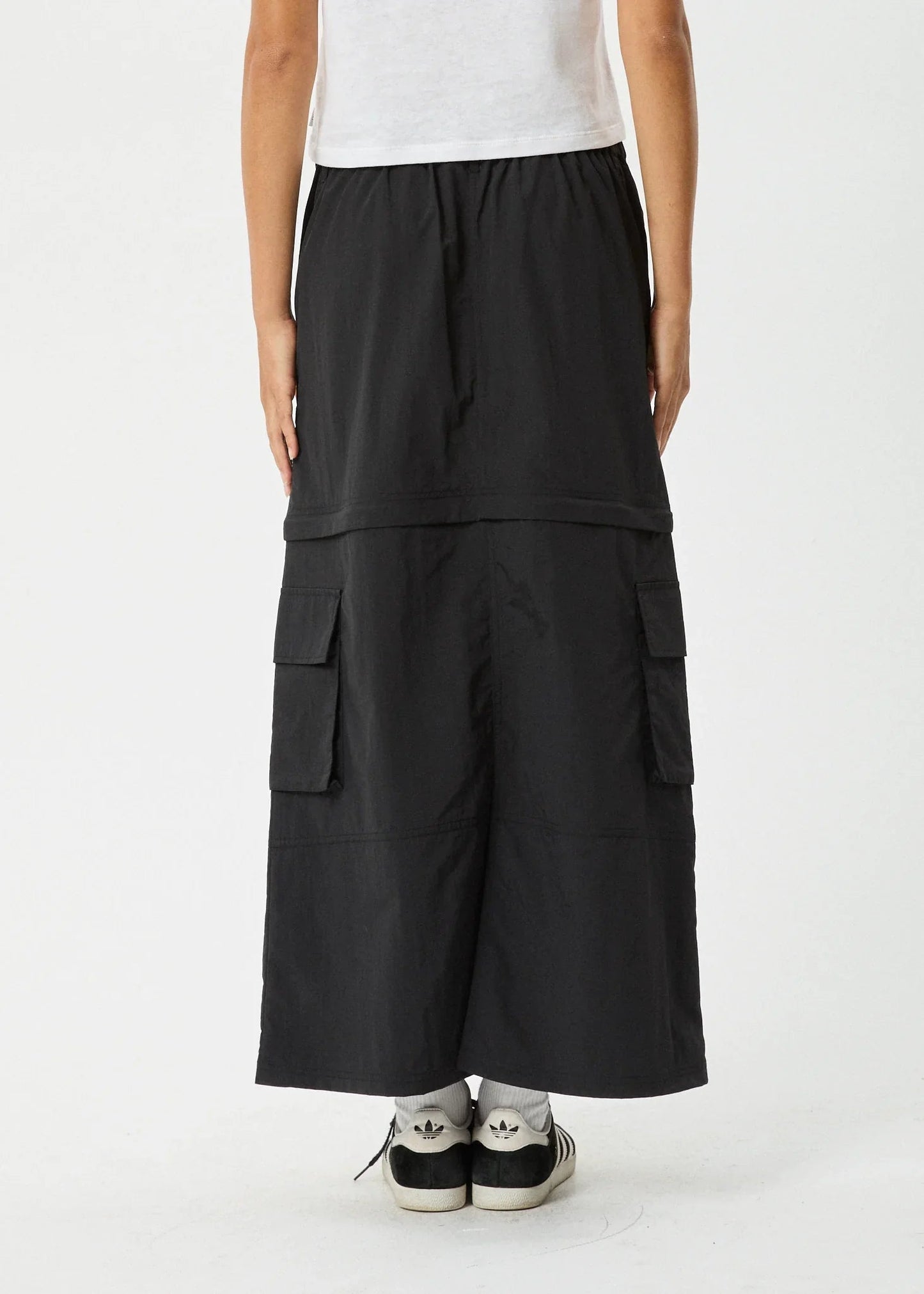 Instinct Recycled Zip Off Maxi Skirt - Afendsw242905 - blk - Black - L