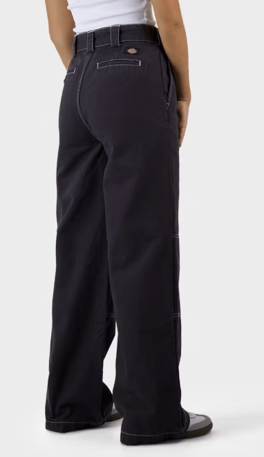 Jasper High Rise Wide Leg Pant - DickiesDW224 - PA03 - Stone Wash Black - 8