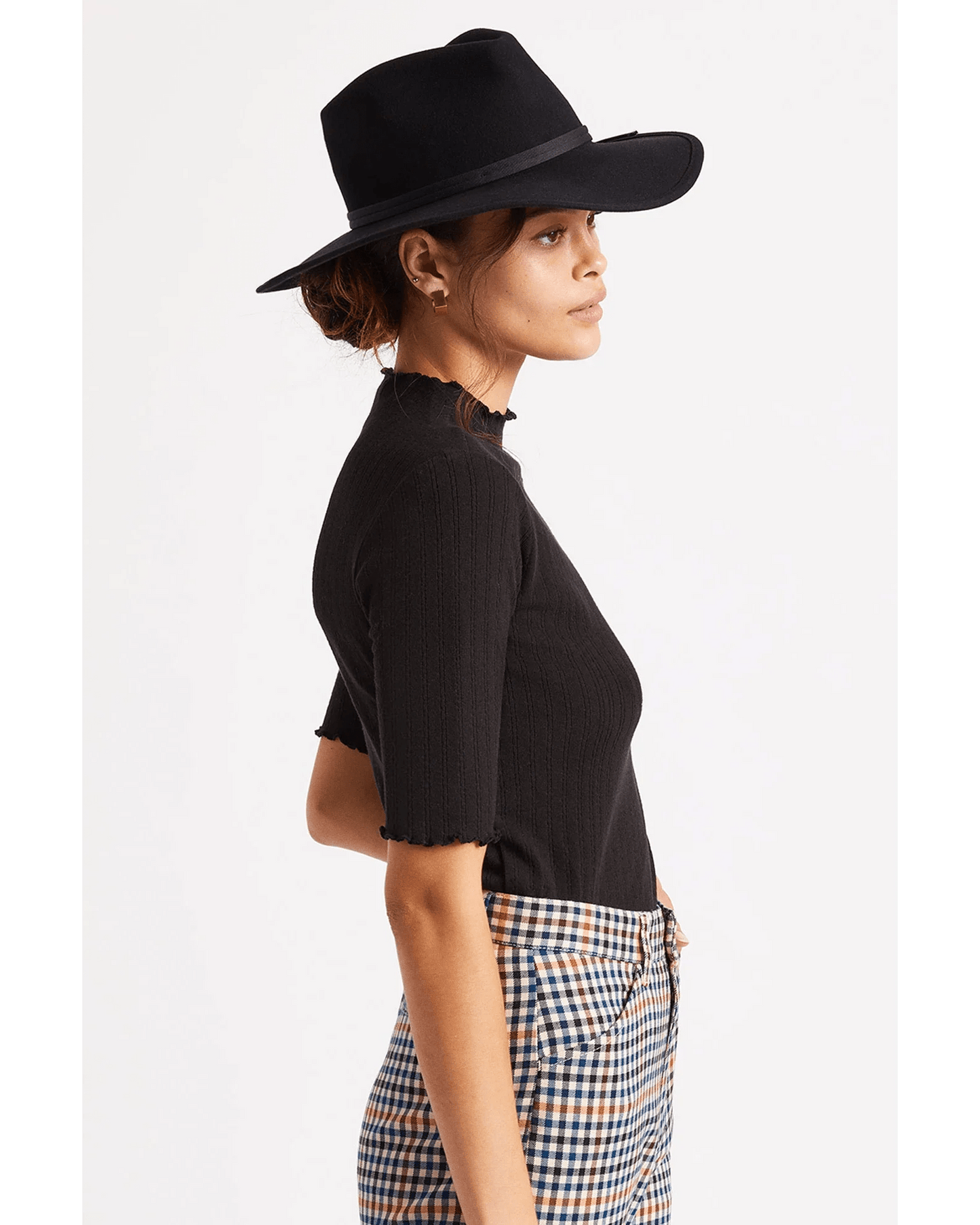 Joanna Packable Hat - Brixton10628 - BLACK - Black - M